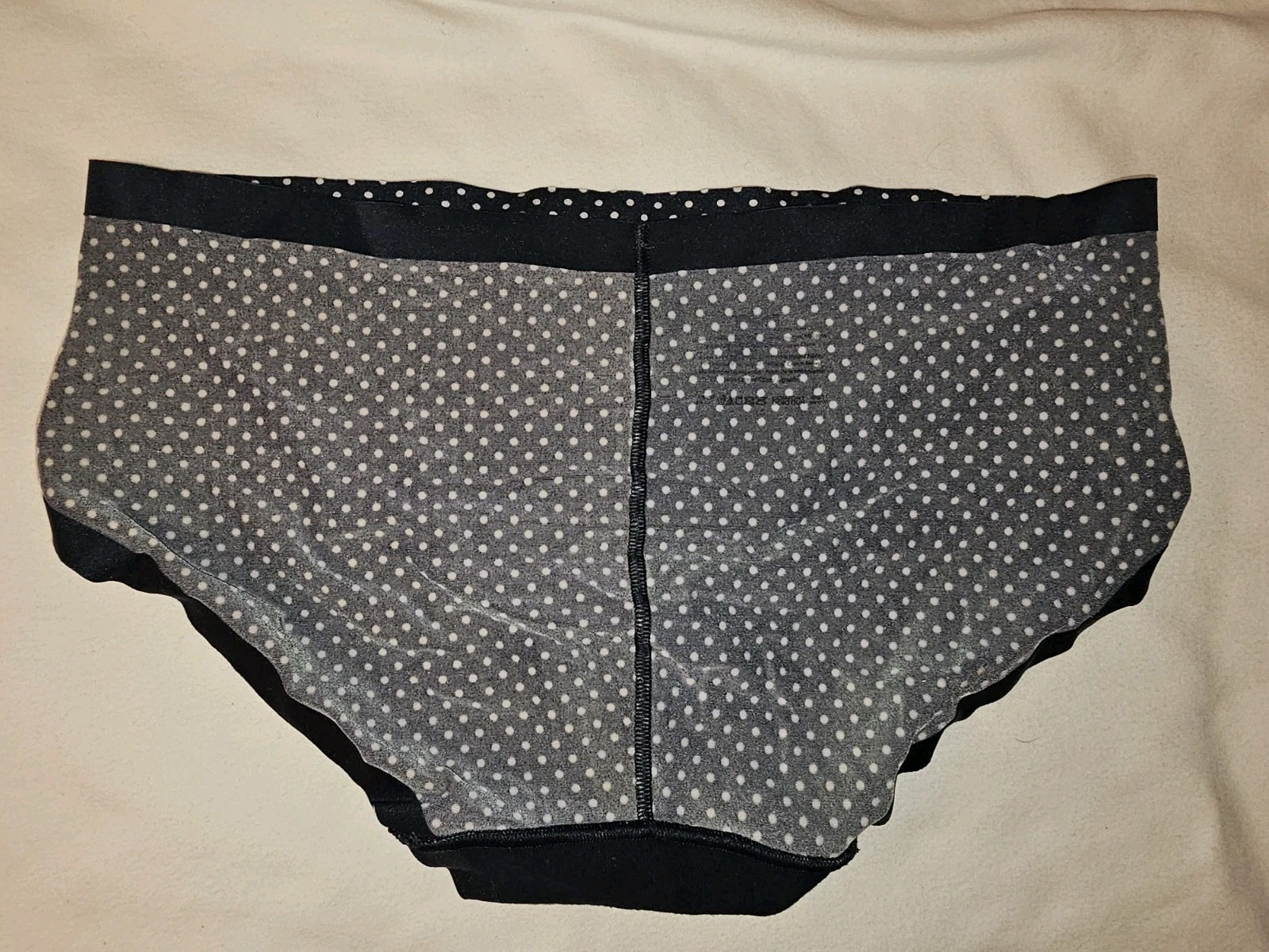Vintage Blue Polka Dot Hipster Panties. Size Med