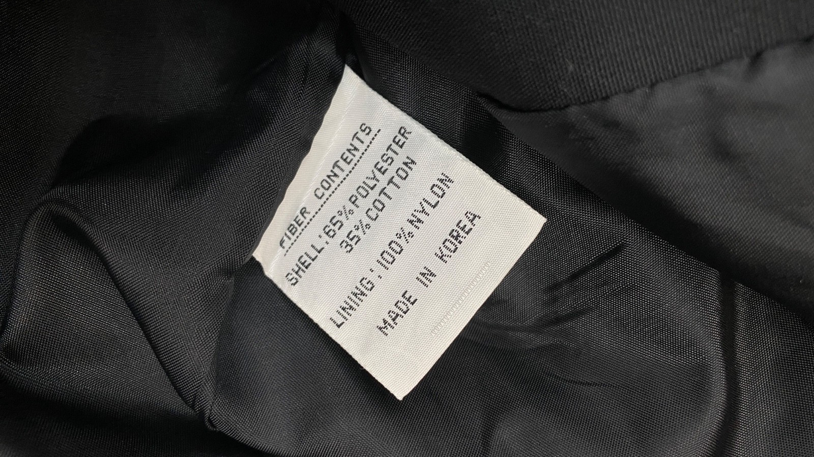 Vintage 1980s black jacket M white plaid NY GIRL shoulder pads cotton blend