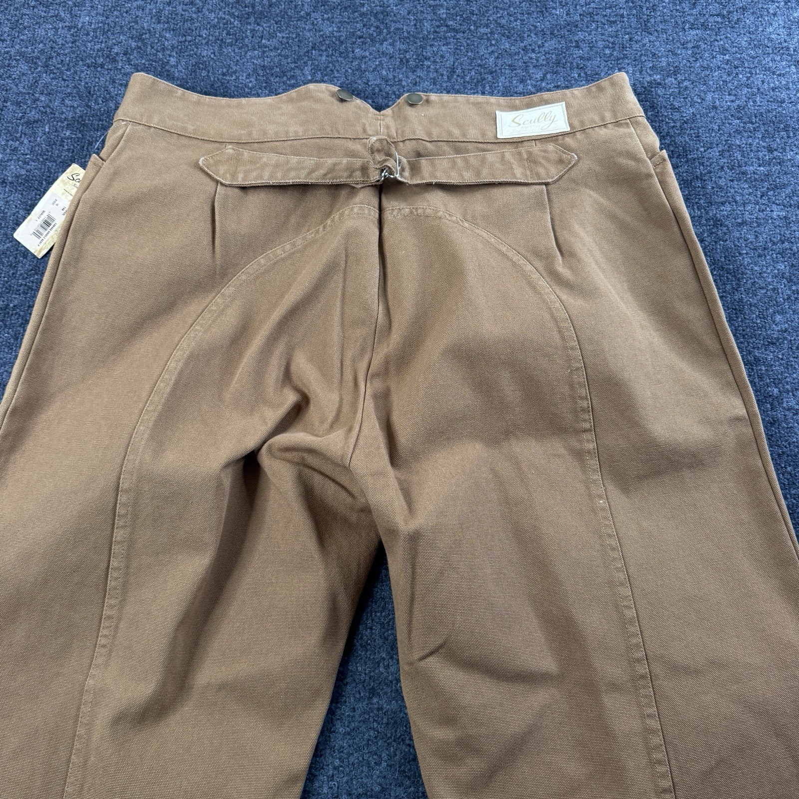Scully Rangewear Womens 18 Canvas Saddle Seat Equestrian Pants Made USA NWT VTG