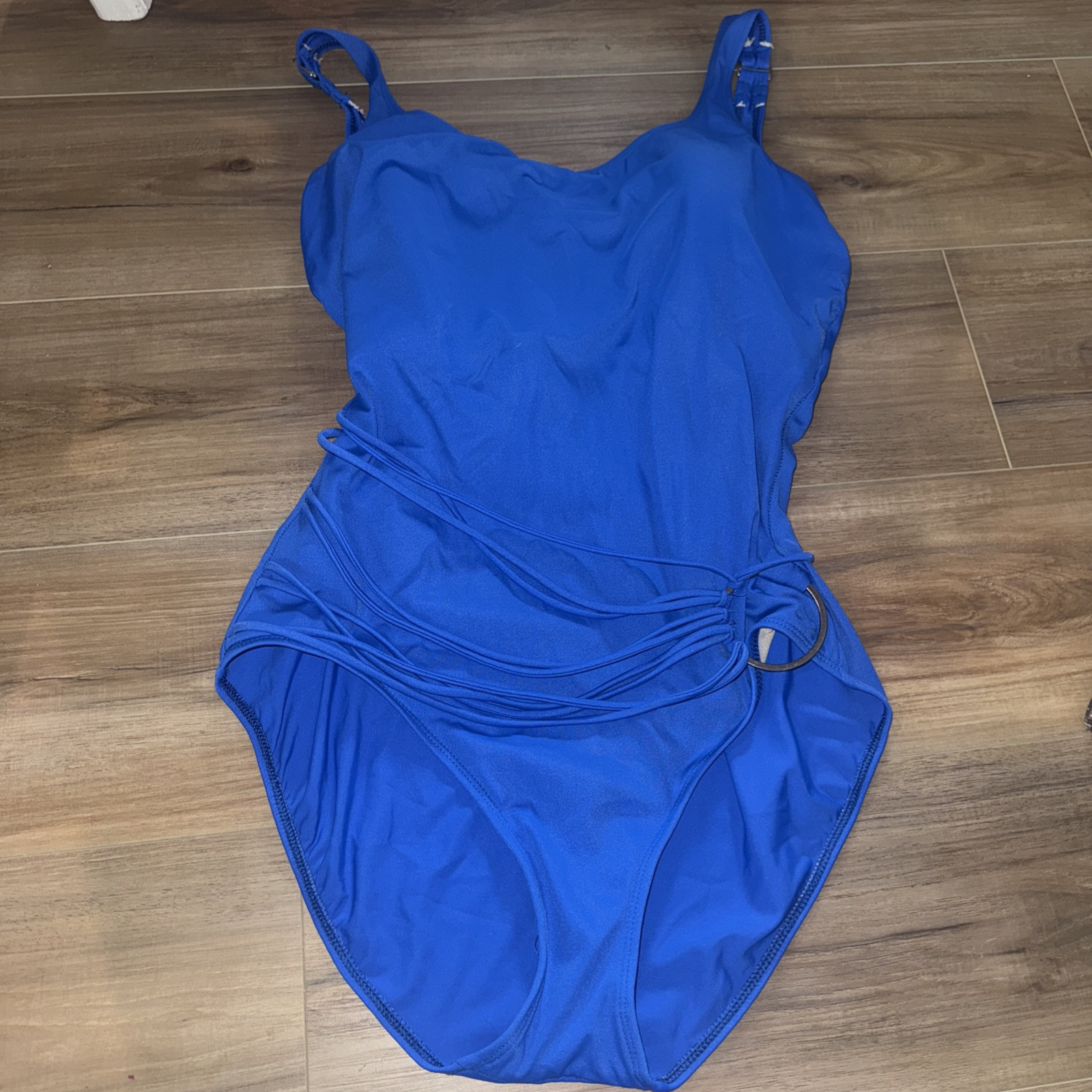 VINTAGE – Royal Blue Women’s Bathing Suit Swimsuit One Piece Size 16 40DD NICE