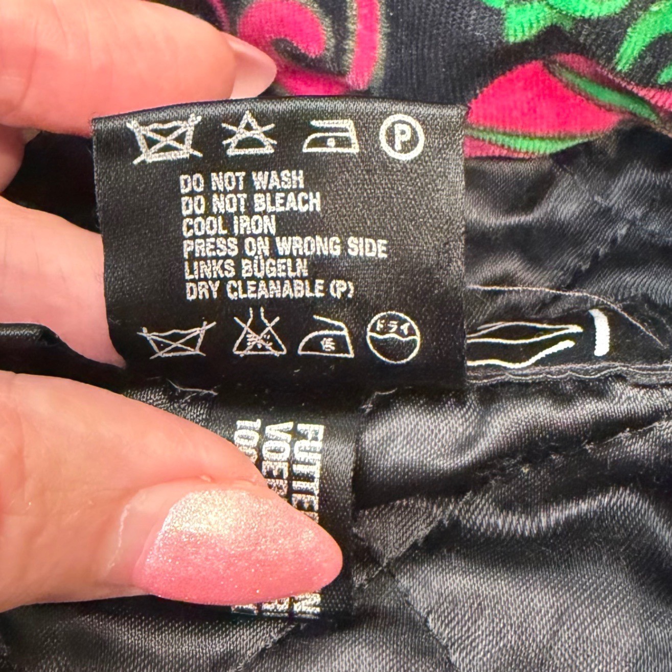 Vintage Laurel Escada Velvet Psychedelic Paisley Jacket Neon Made in Yugoslavia