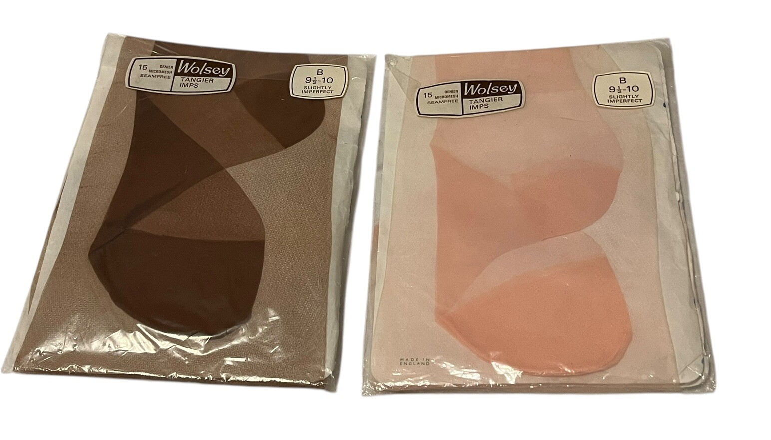 VTG Wolsey Tangier Imps Denier Micromesh Seamfree Stockings(2) Size 9 1/2-10