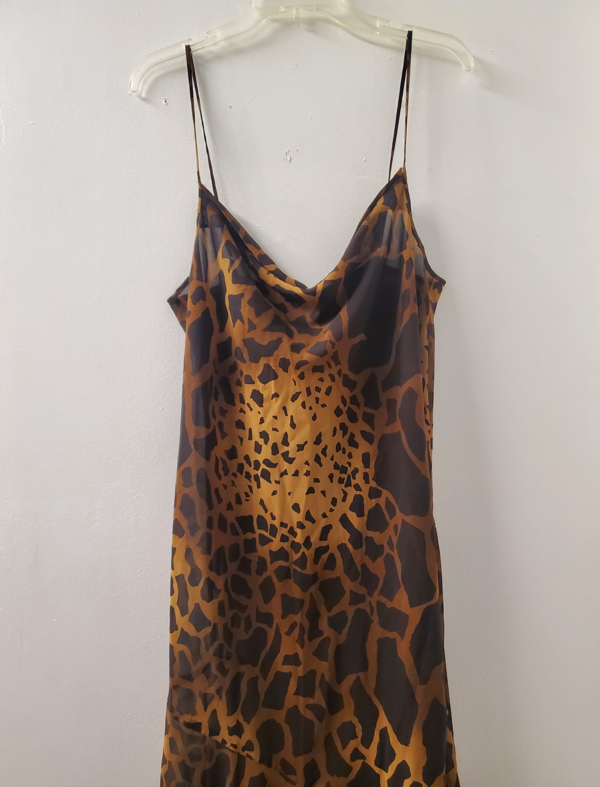 Animal Print Women&rsquo;s Sleeveless Thin Strap Dress Size M