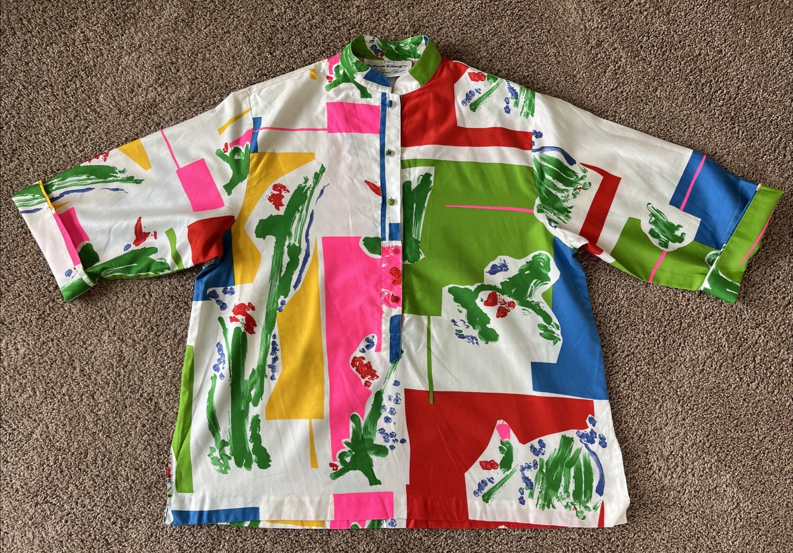 Vintage CATHERINE OGUST PENTHOUSE GALLERY 70/80s Women&rsquo;s Tunic Top – Sz L