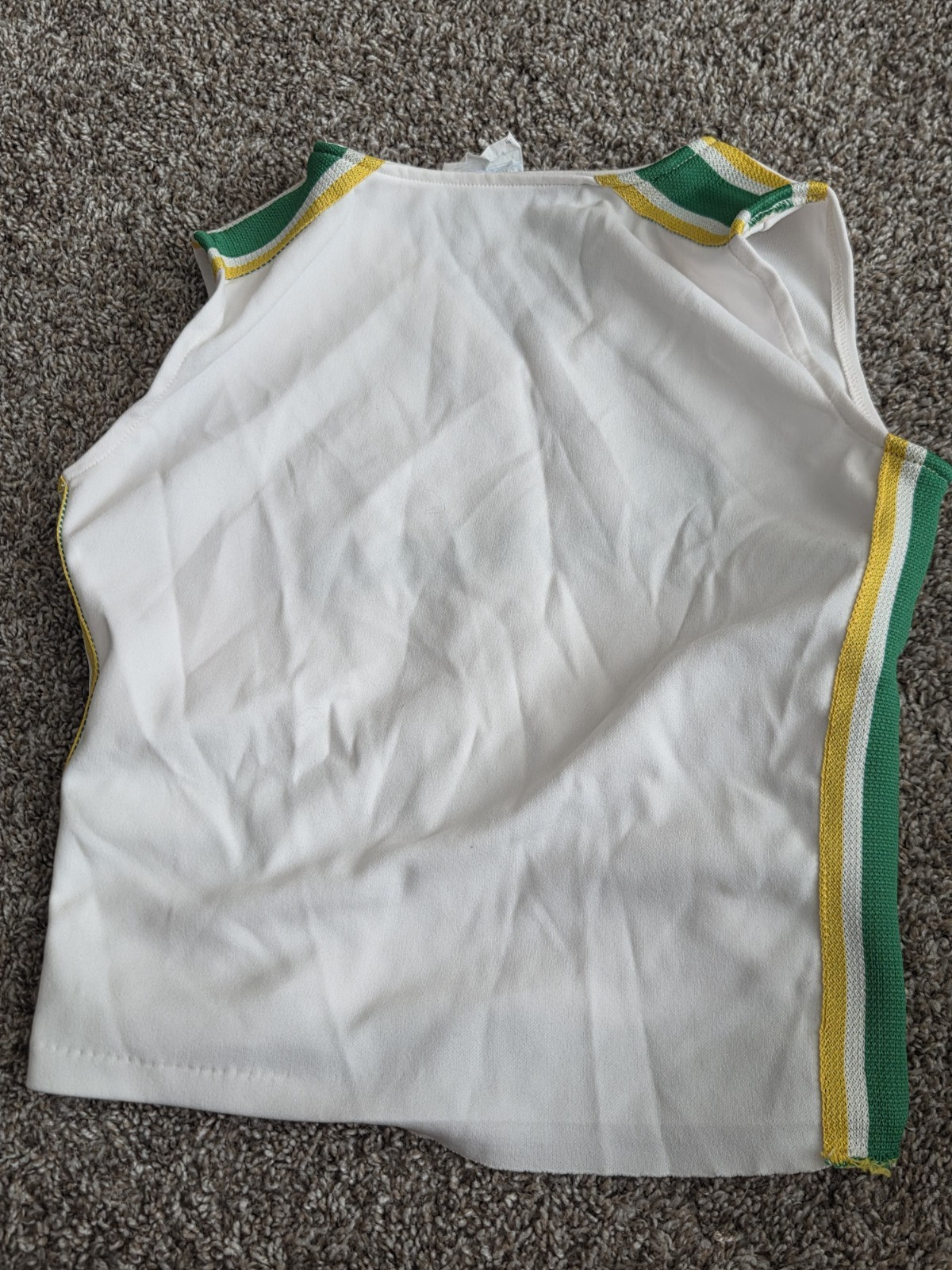 Vtg 70s 80s Dehen Knitting Co Cheerleader Skirt Sz 13 & Top Sz 36 USA Polyester