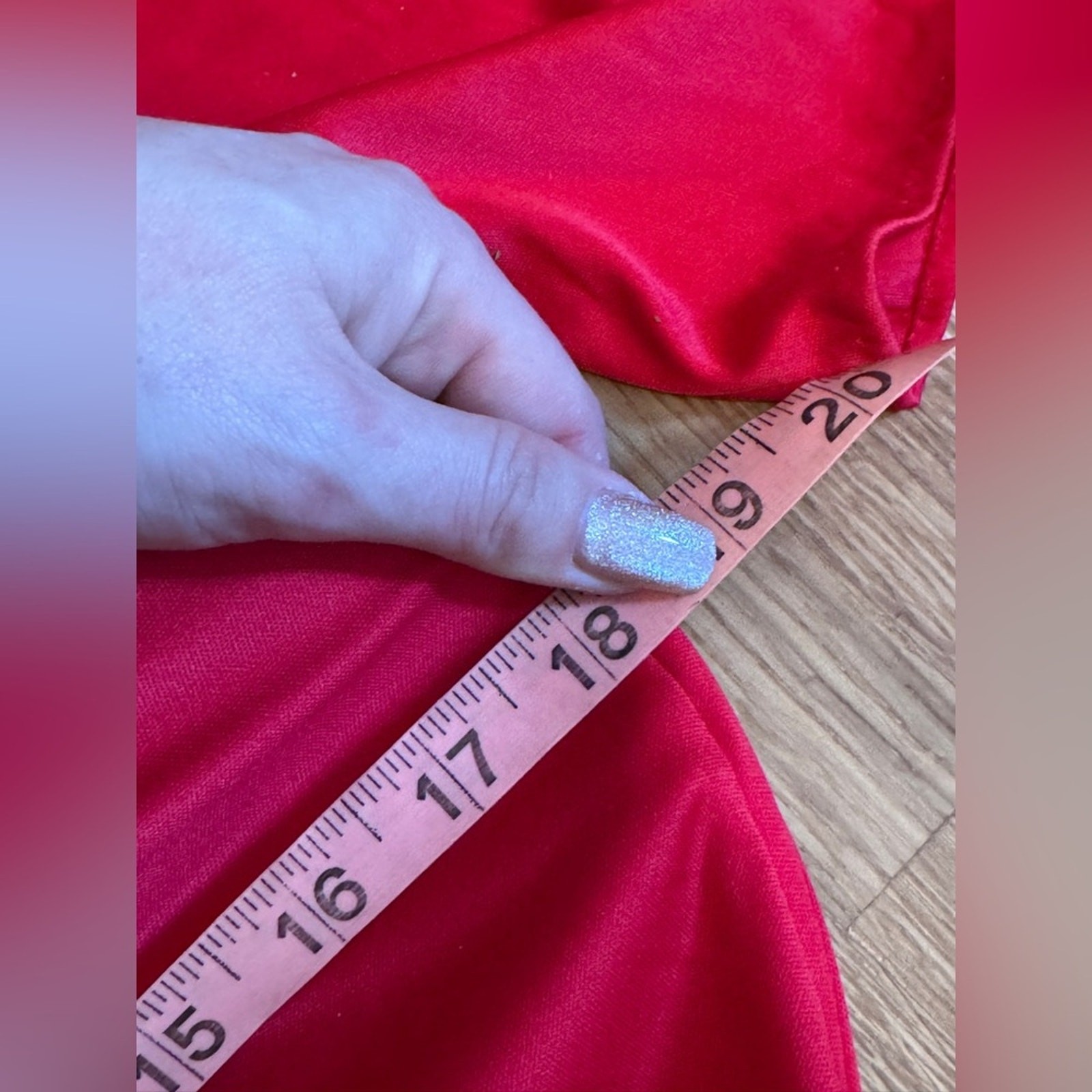80s Vintage Dynasty Style Red Sequin Wiggle Dress Sz M