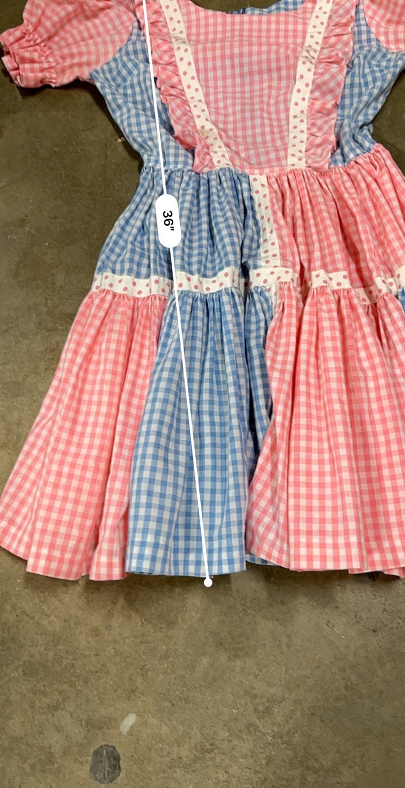 VTG 60&rsquo;s 70s Western Fashions DRESS SQUARE DANCING ROCKABLILLY GINGHAM