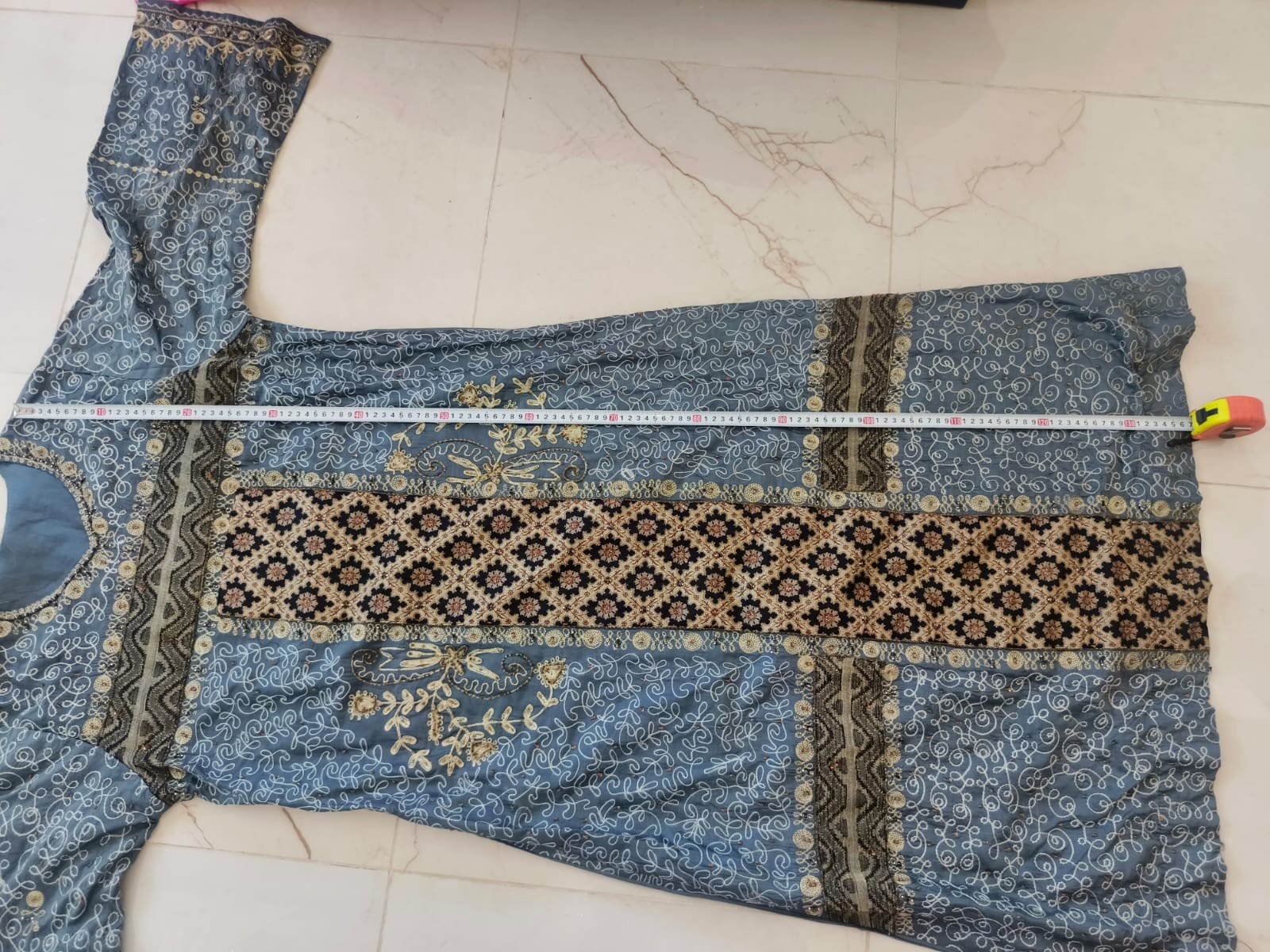 embroidered kaftan dress