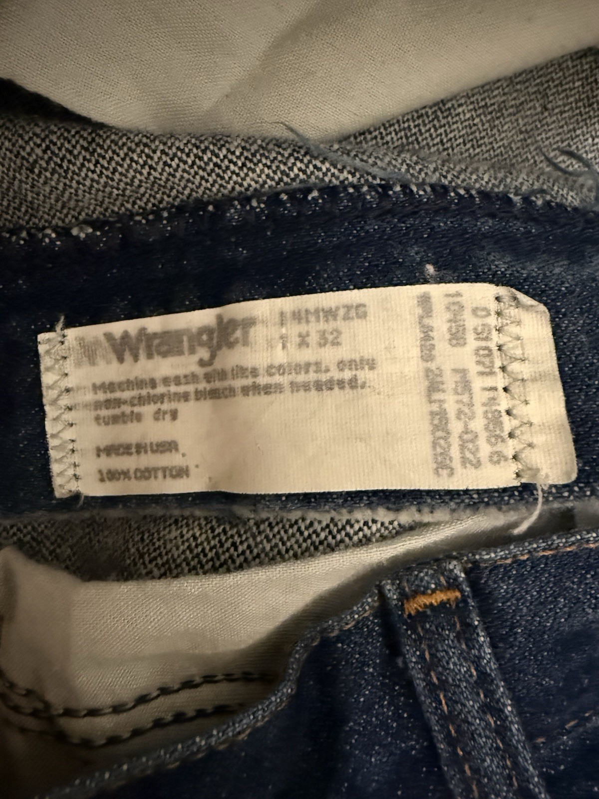 Women’s Wrangler 14mwz 25 X 32 high-Rise Cowboy Cut Slim Fit Made In Usa Vintage