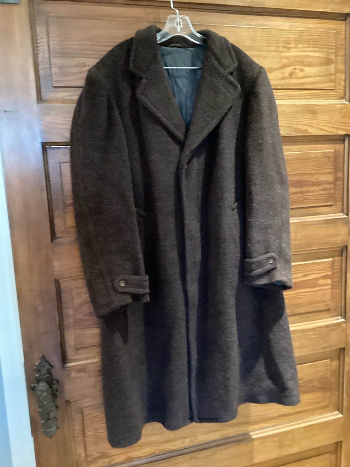 Vintage Alpaca Unit Brown Alpaca Trench Coat Bust 46”