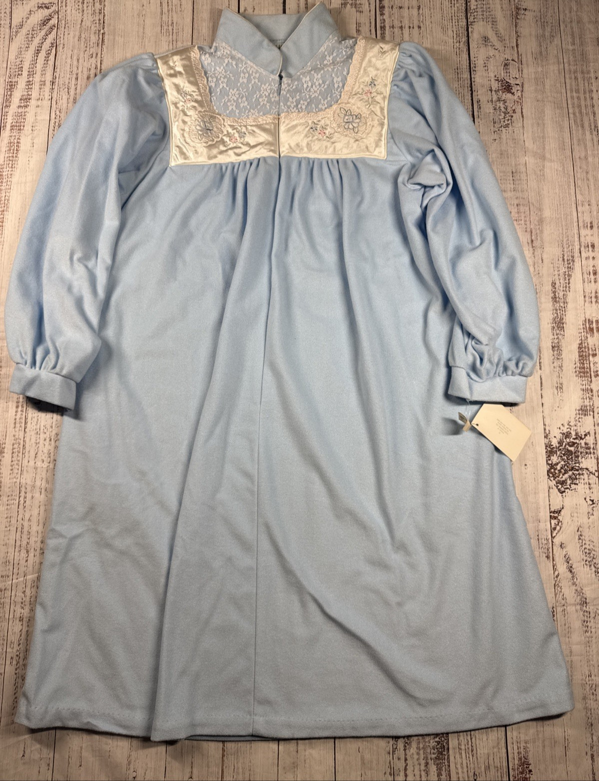 VNTGE NWT GILLIGAN O&rsquo;MALLEY MODEST ROBE HOUSECOAT FLEECE SIZE S COTTAGECORE
