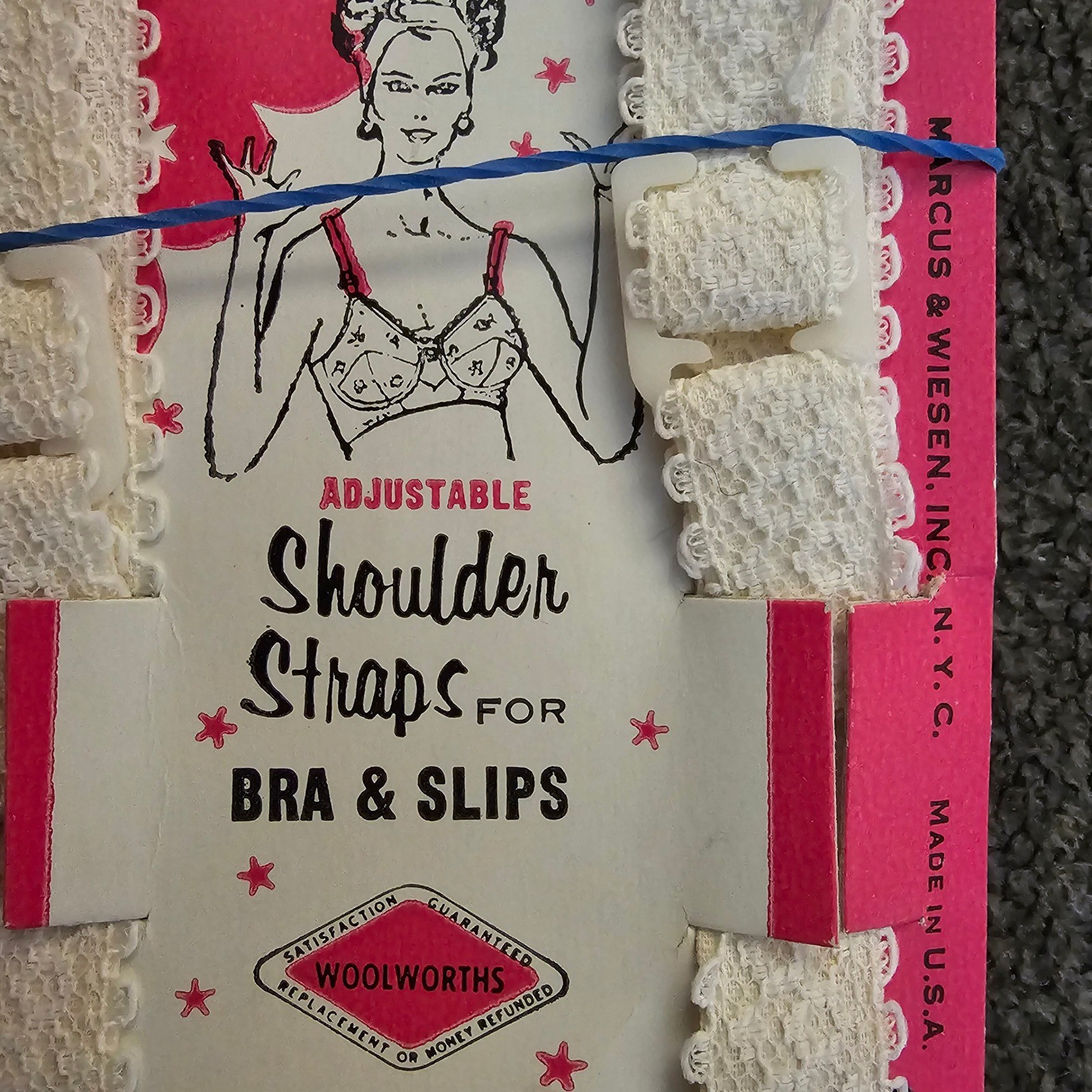 Vintage Primstyle Adjustable Bra Slip Shoulder Straps Unused