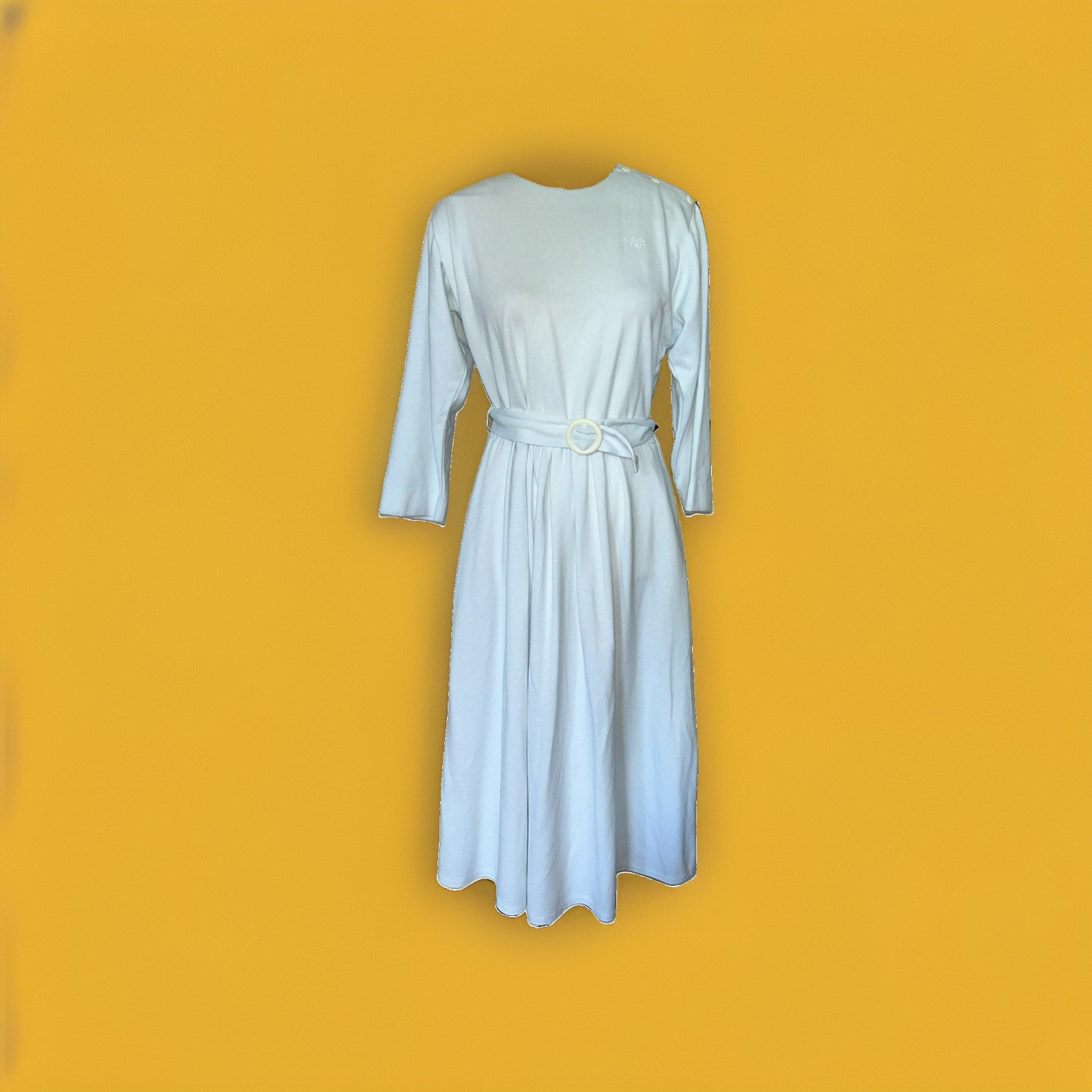 Vintage Nurse Dress 1970s Diane Von Furstenberg White Swan Uniform Co. 12 EUC