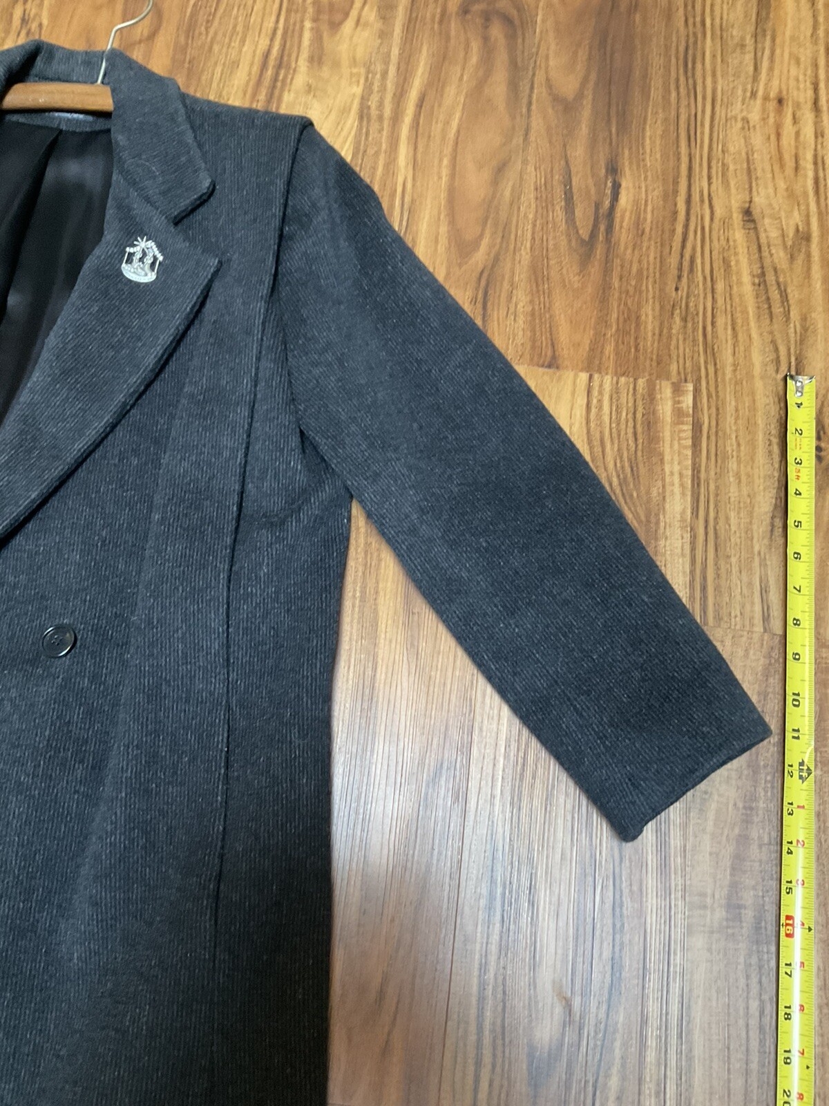 Vintage 80&rsquo;s over coat winter jacket cashmere wool blend Women&rsquo;s Black USA Union