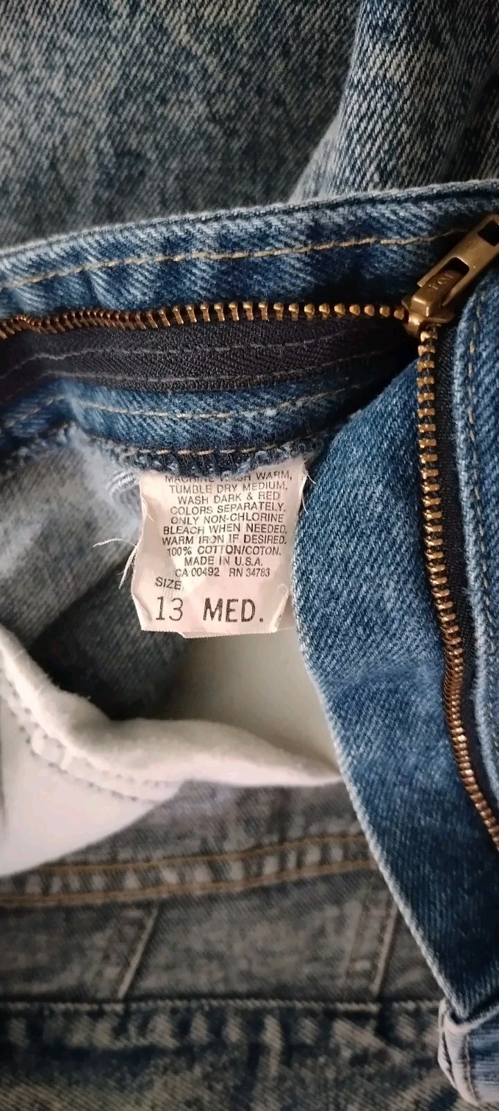 Women&rsquo;s Vintage Lee Acid Washed Retro Jeans Size 13 Medium Made in USA Fashion