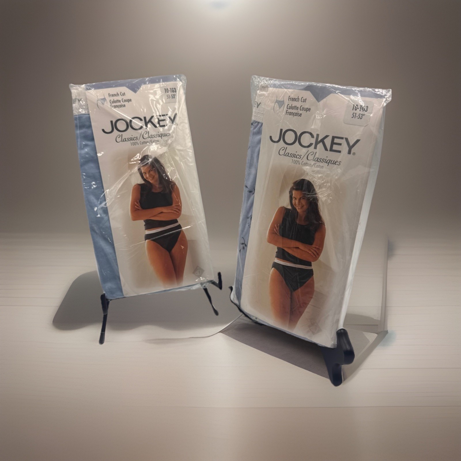 New 2-Jockey Classics French Cut Womens Blue Floral Cotton Underwear 1998 S 10