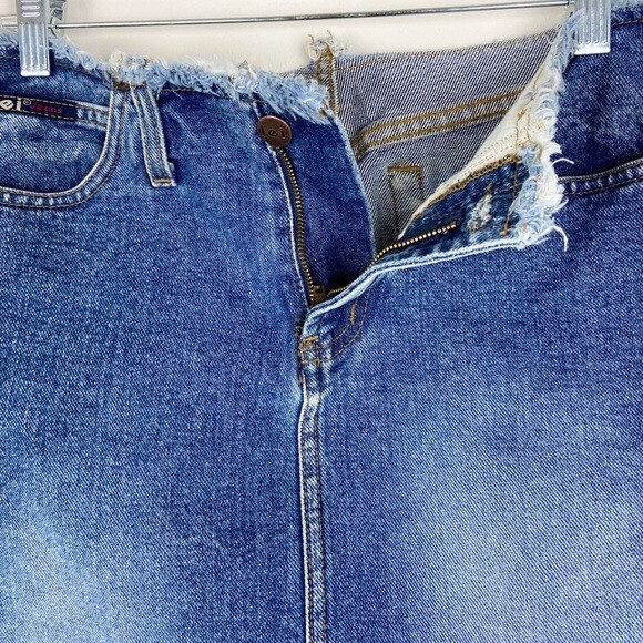 l.e.i. Y2K Denim Jean Mini Skirt