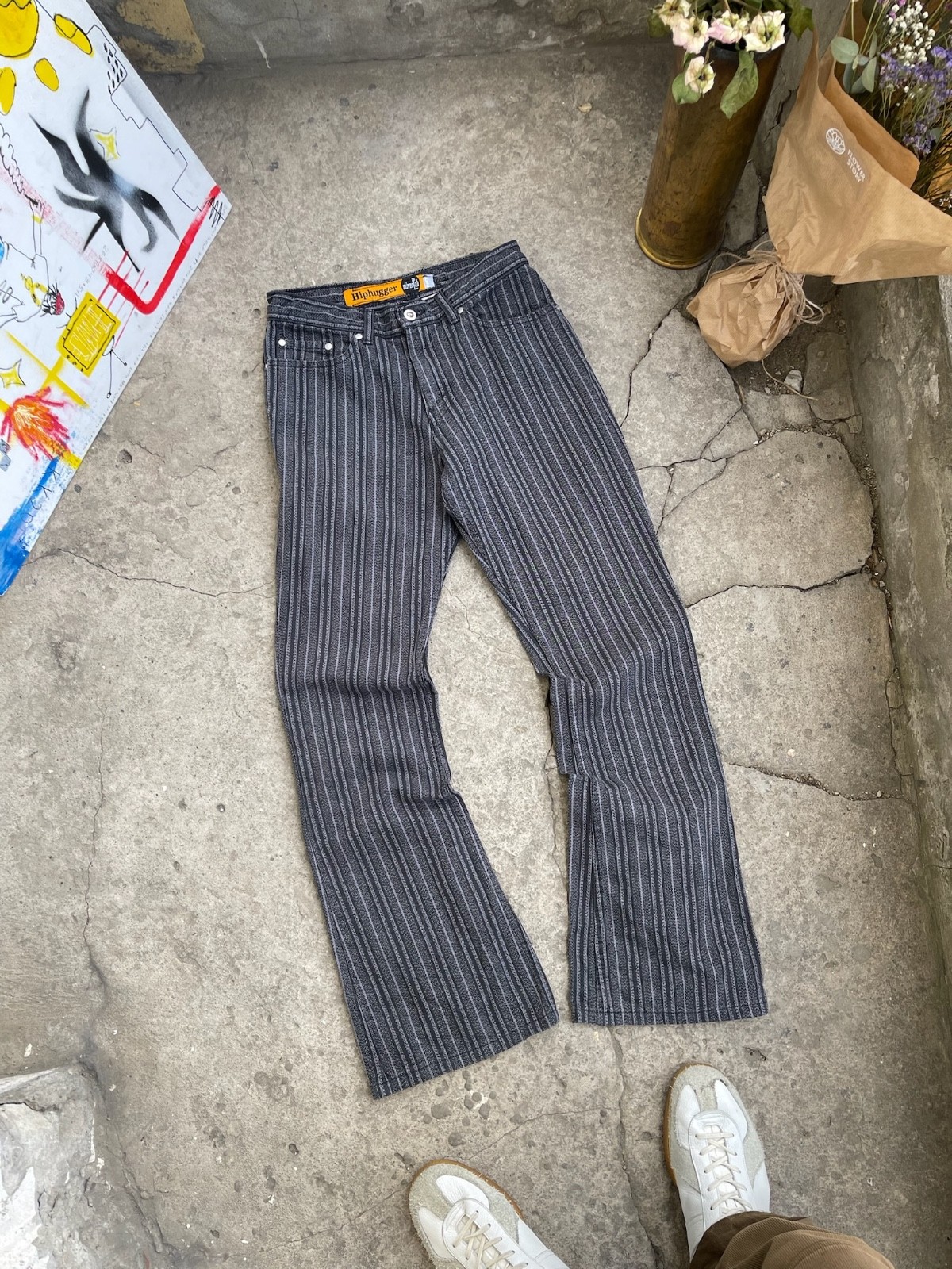 Vintage 90s Levi’s Silver Tab Flare Jeans Hiphugger 28×30