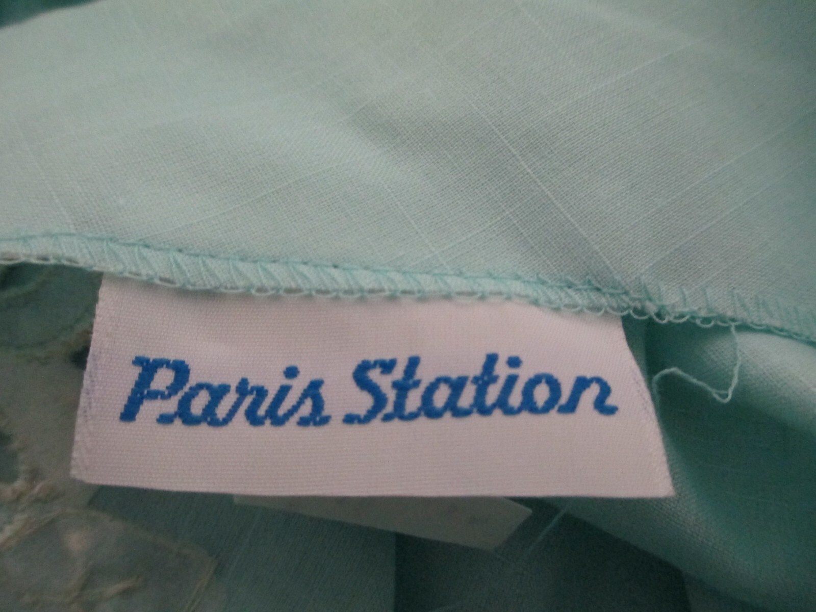 « NEW OLD STOCK » PARIS STATION / USA 🌸 SIZE 16 / 42&Prime; BUST==EMBROIDERY BLOUSE