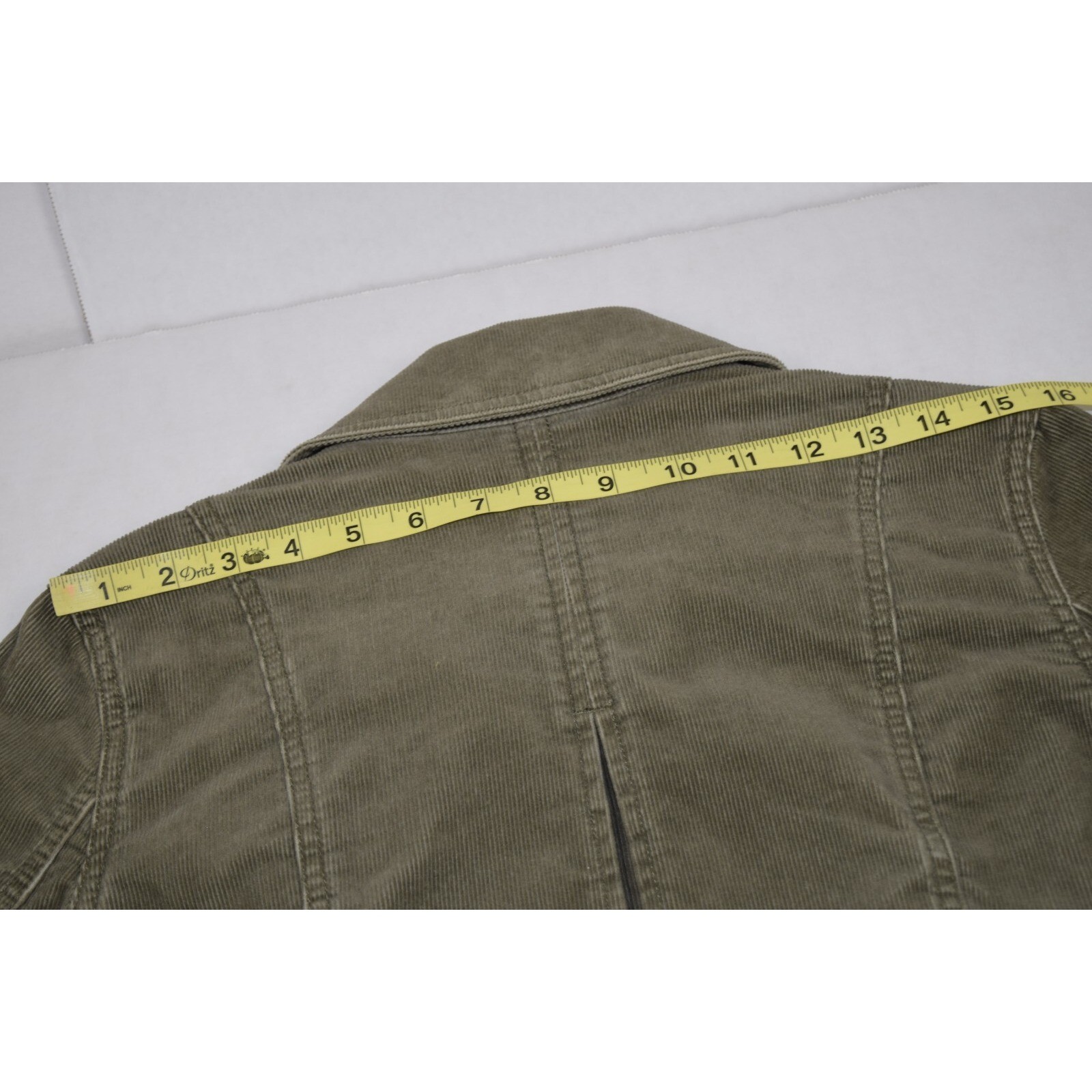 Vintage Eddie Bauer Jacket Size S/M 90s Forest Green Soft Corduroy Bronze Button