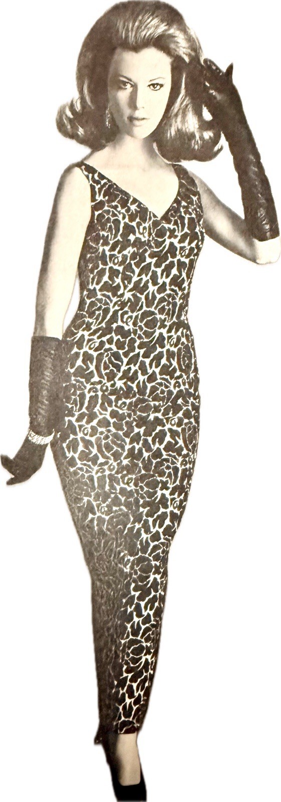 Vtg Bra UW Leopard Vanity Fair Animal Unlined Wide Band Copper Black Brown 40DD
