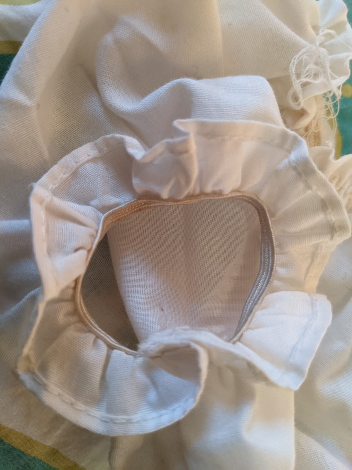 Vintage Nylon Mesh Panties White Ruffle Fits 18&Prime; American Doll
