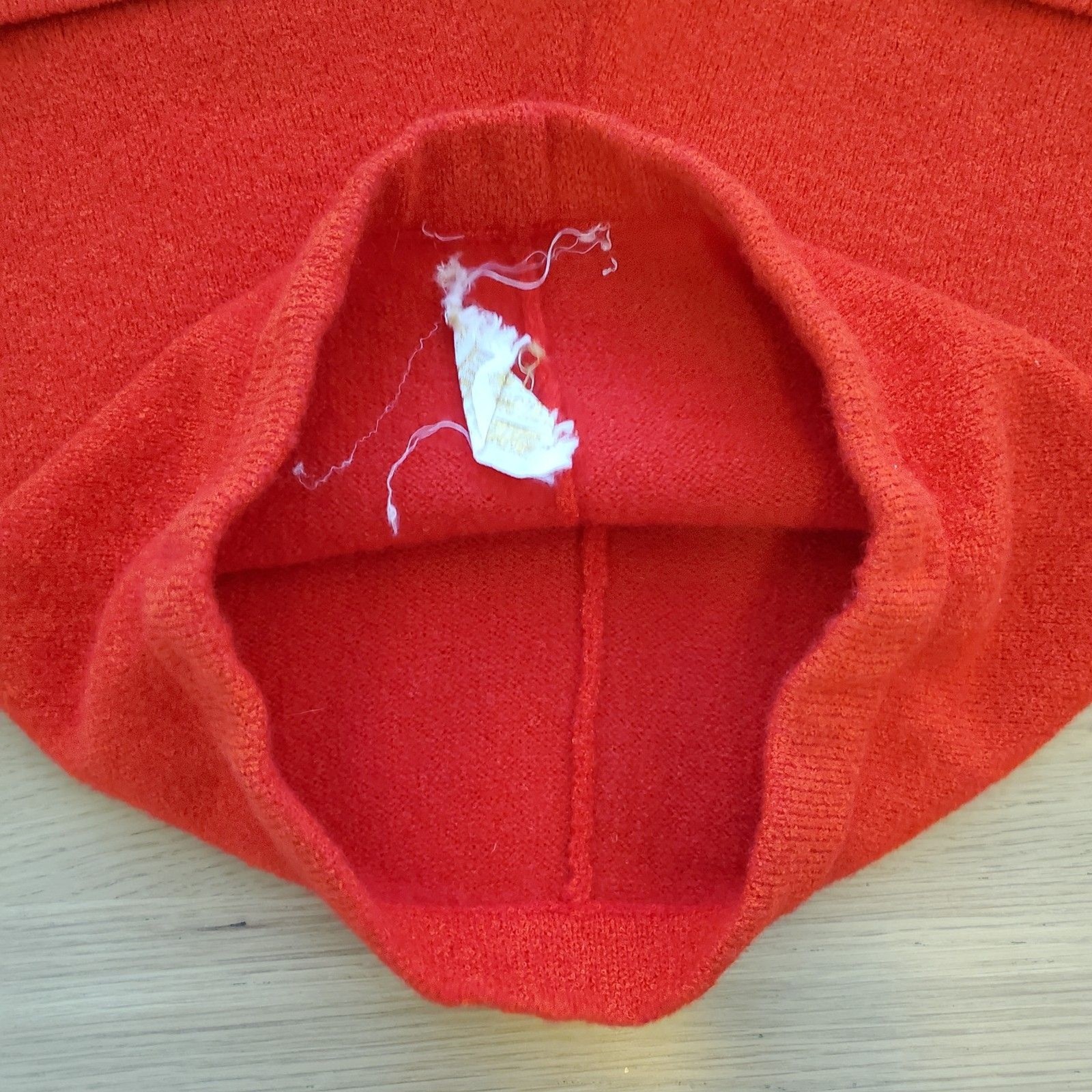 Vintage 60s Full Fashioned Red Wool Knit Shorts