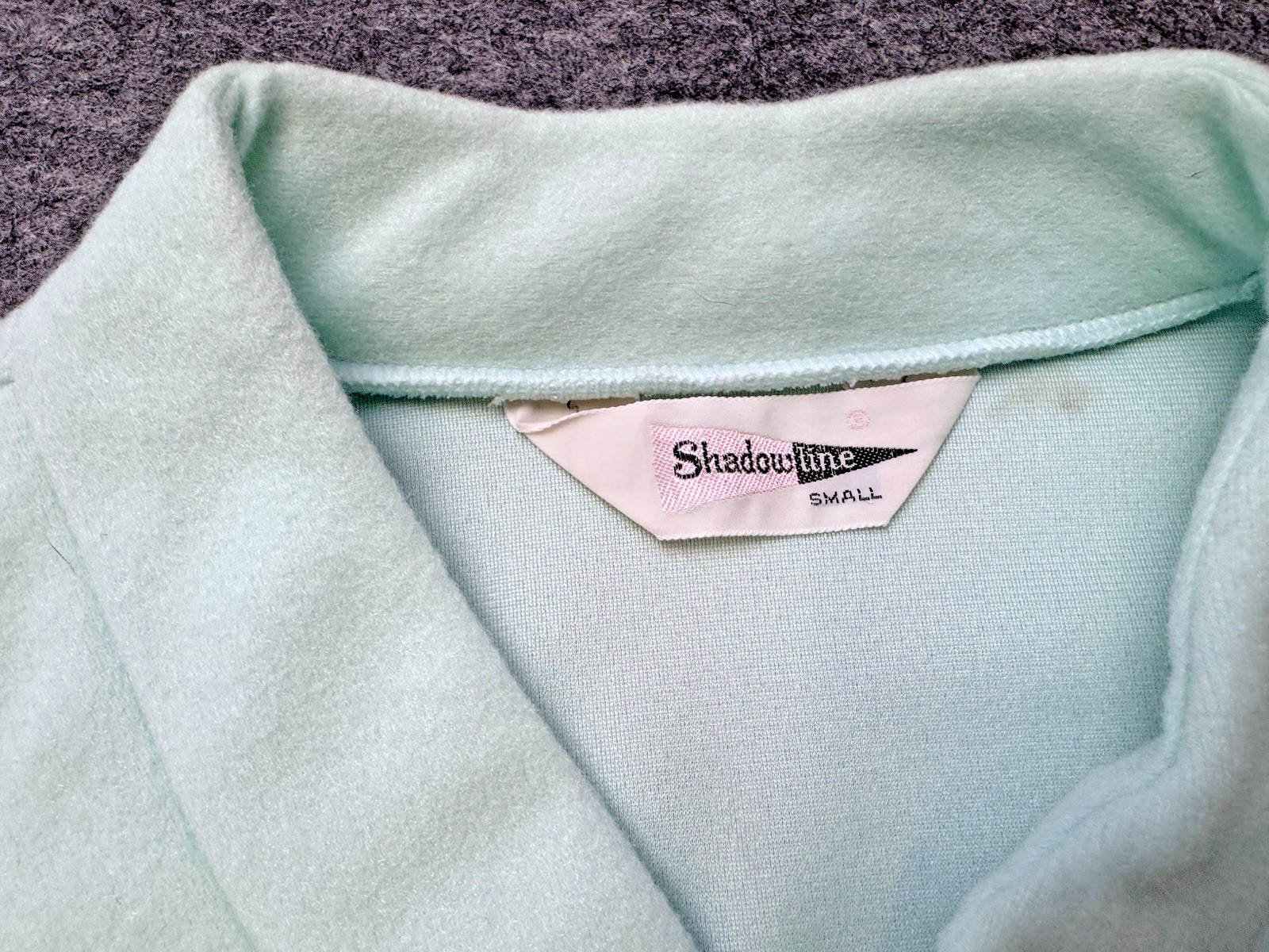 VTG Shadowline Fleece Bed Jacket Robe Embroidery NOS w/Tag 80&rsquo;s Cottagecore S/M