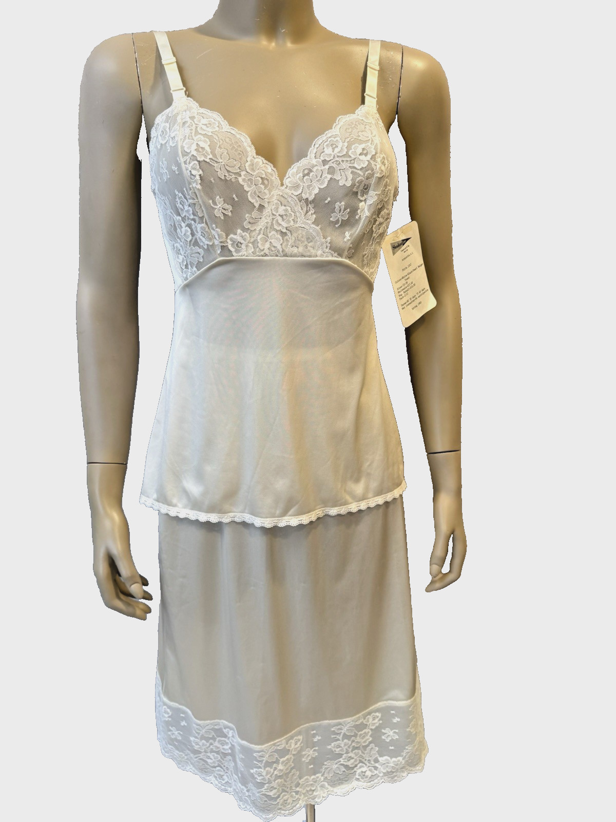 VTG Shadowline Camisole Cami Sz 34 & Half Slip Set Lingerie NEW, Lace, 80&rsquo;s