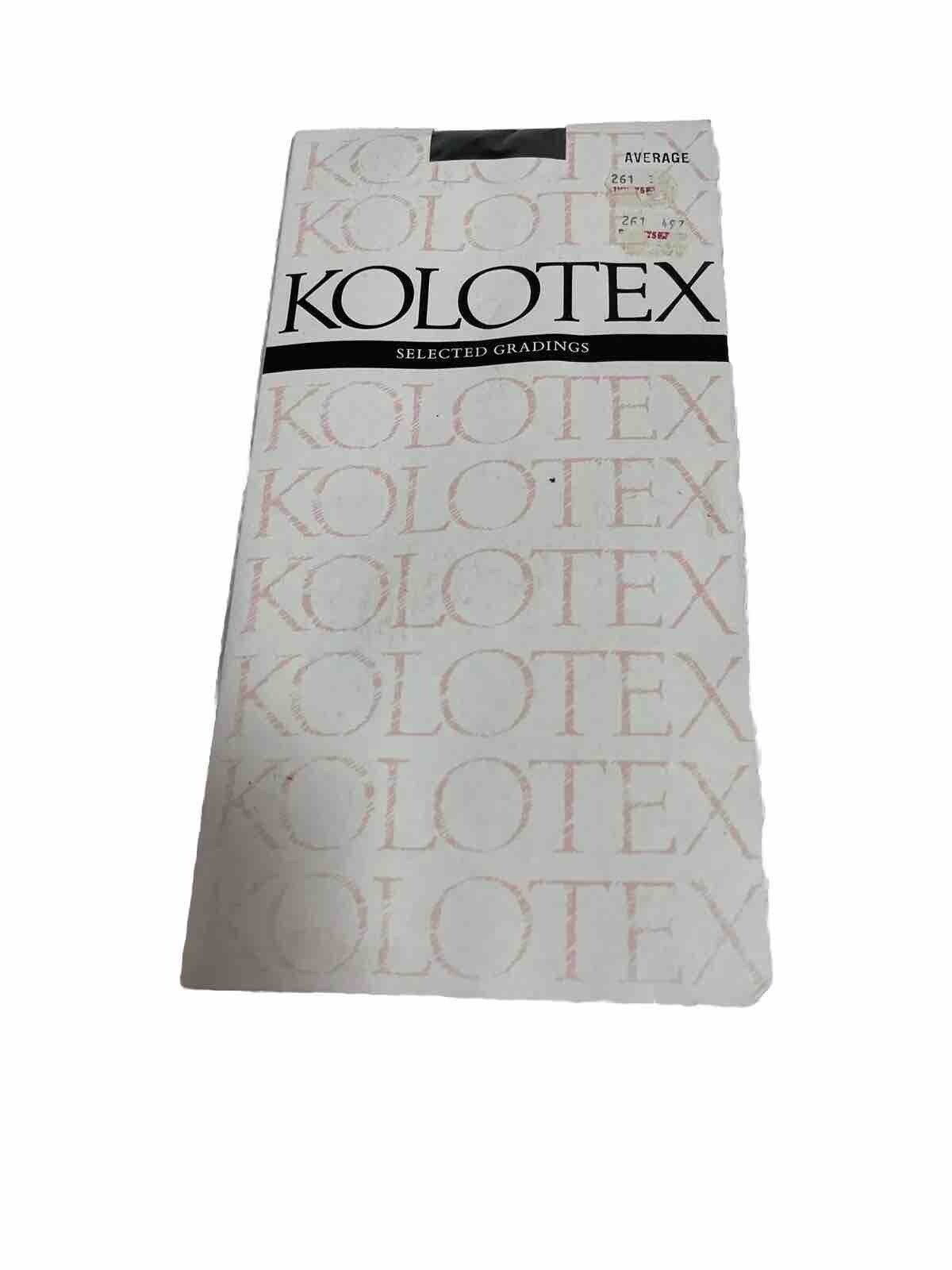 PANTYHOSE in VINTAGE 80&rsquo;S ~ KOLOTEX ~ Black ~ Average