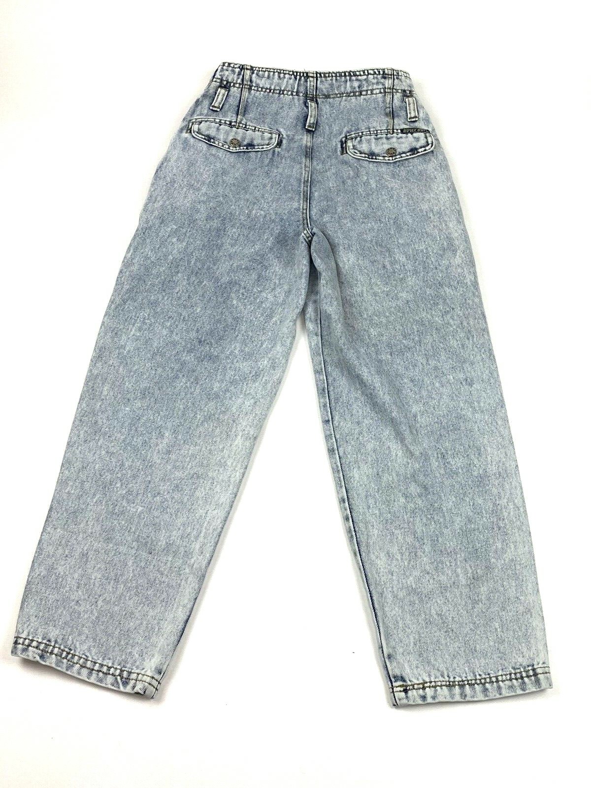 Vintage 80s 90s Bugle Boy Acid Wash High Waist Mom Jeans Sz. 10 W 24-25 in.