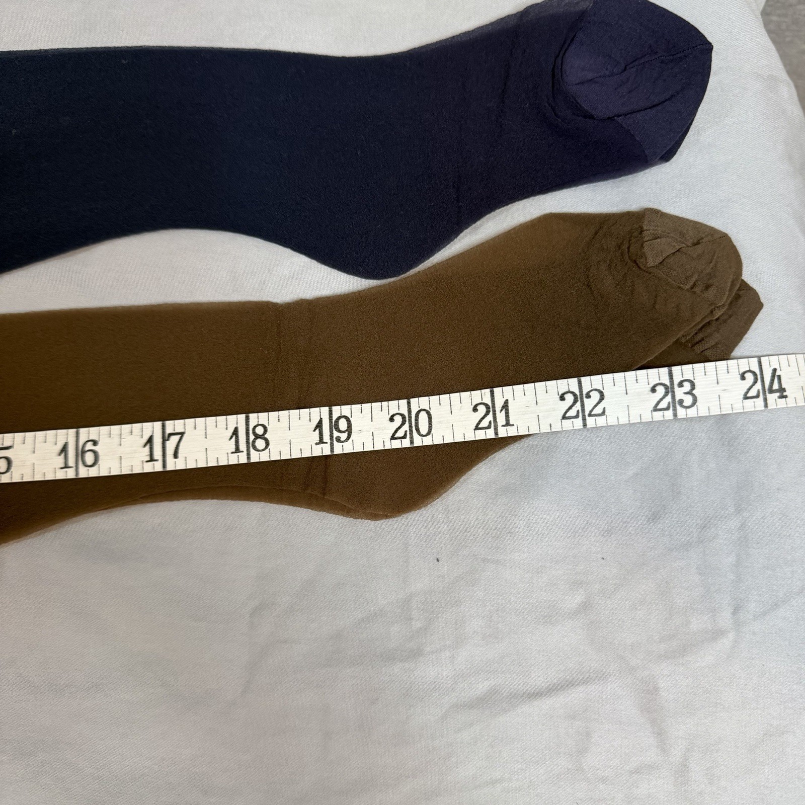 Cannon Little Secrets Stretch Seamless Stockings Vtg 1960s Coffee Navy 4 Pairs