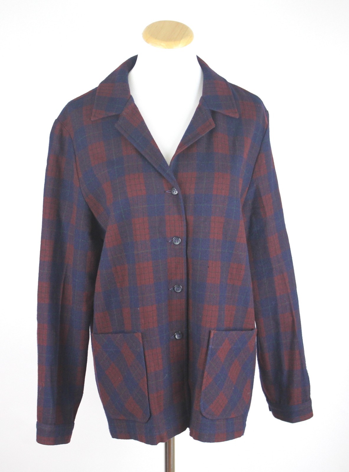 Vintage Pendleton Knockabouts Women&rsquo;s Wool 49er Plaid Jacket Made In USA 1950&rsquo;s