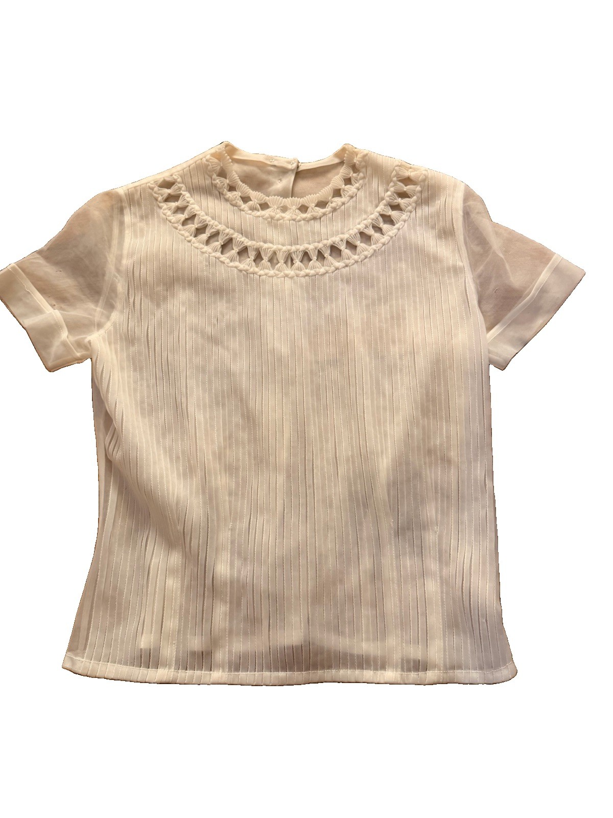 Original Debcraft 1950s 100% Nylon Sheer Top