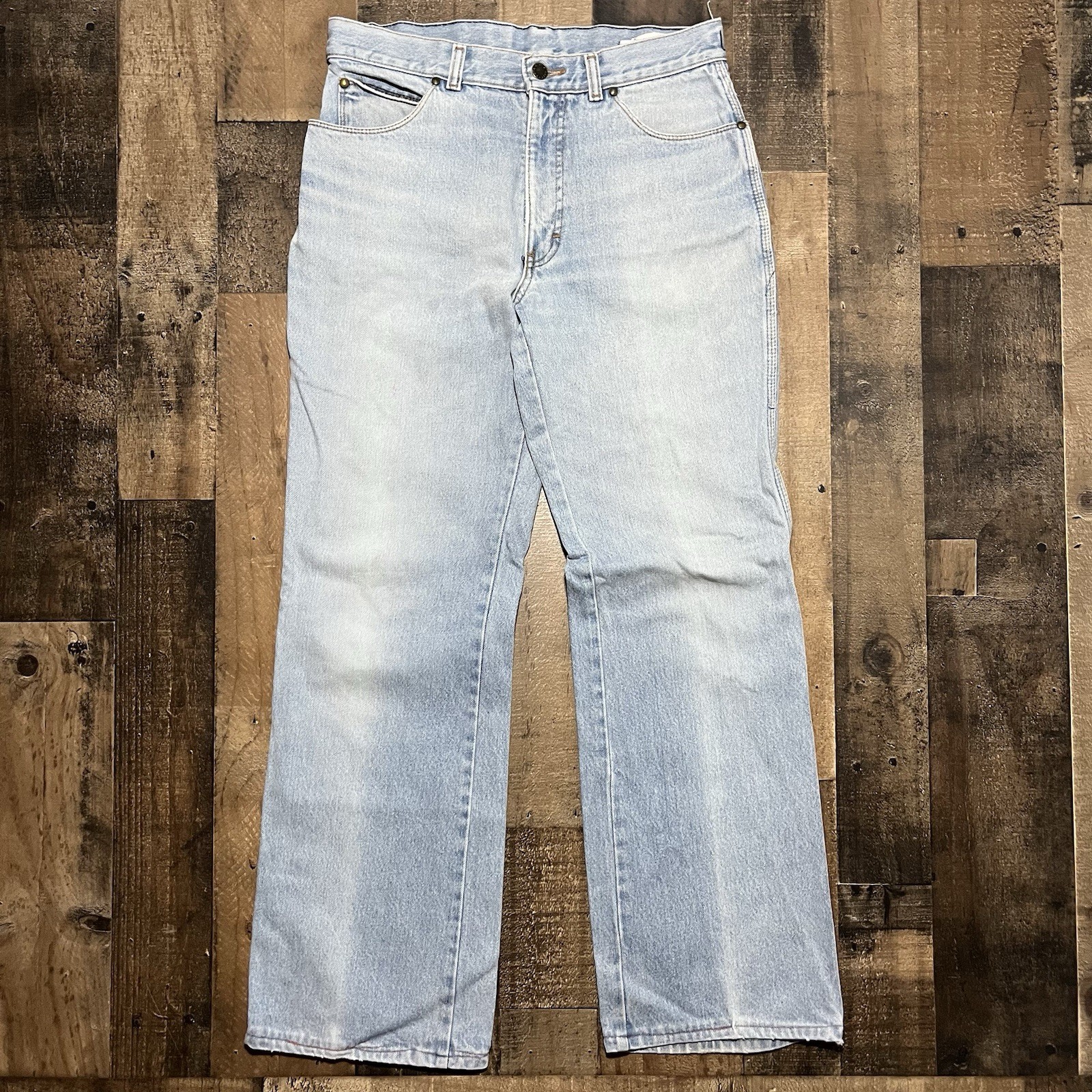 Vintage Brittania Flared Jeans Light Wash High Waisted Hippie Denim 70’s