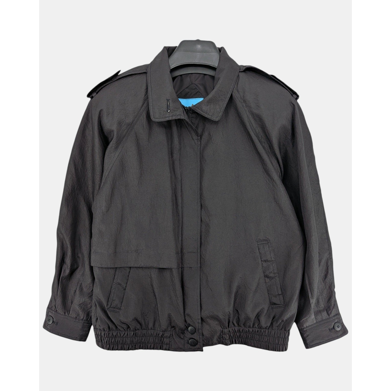 Vintage Cyclone Women&rsquo;s Jacket Medium Black Utility Bomber Windbreaker
