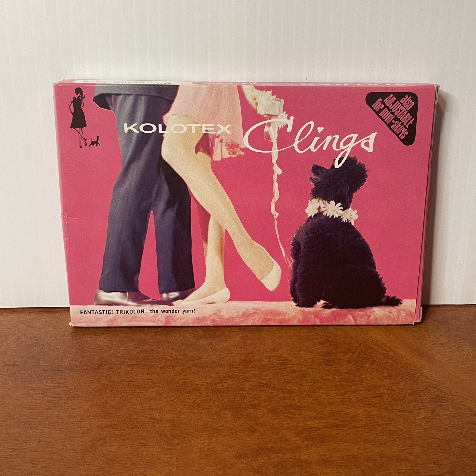 Vintage Kolotex Clings Sheer Nylon Trikolon Stockings Mini-Beige 8½-9 Aherns
