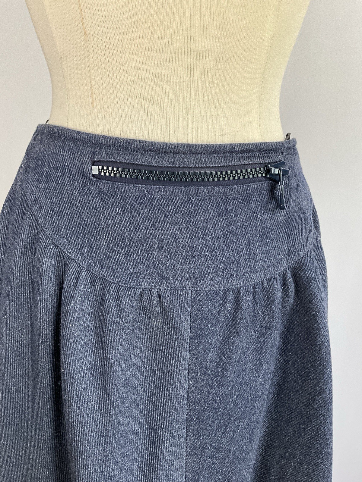 Vintage c.1970 Courreges Hyperbole Bomber Jacket and Skirt with Faux Shearling