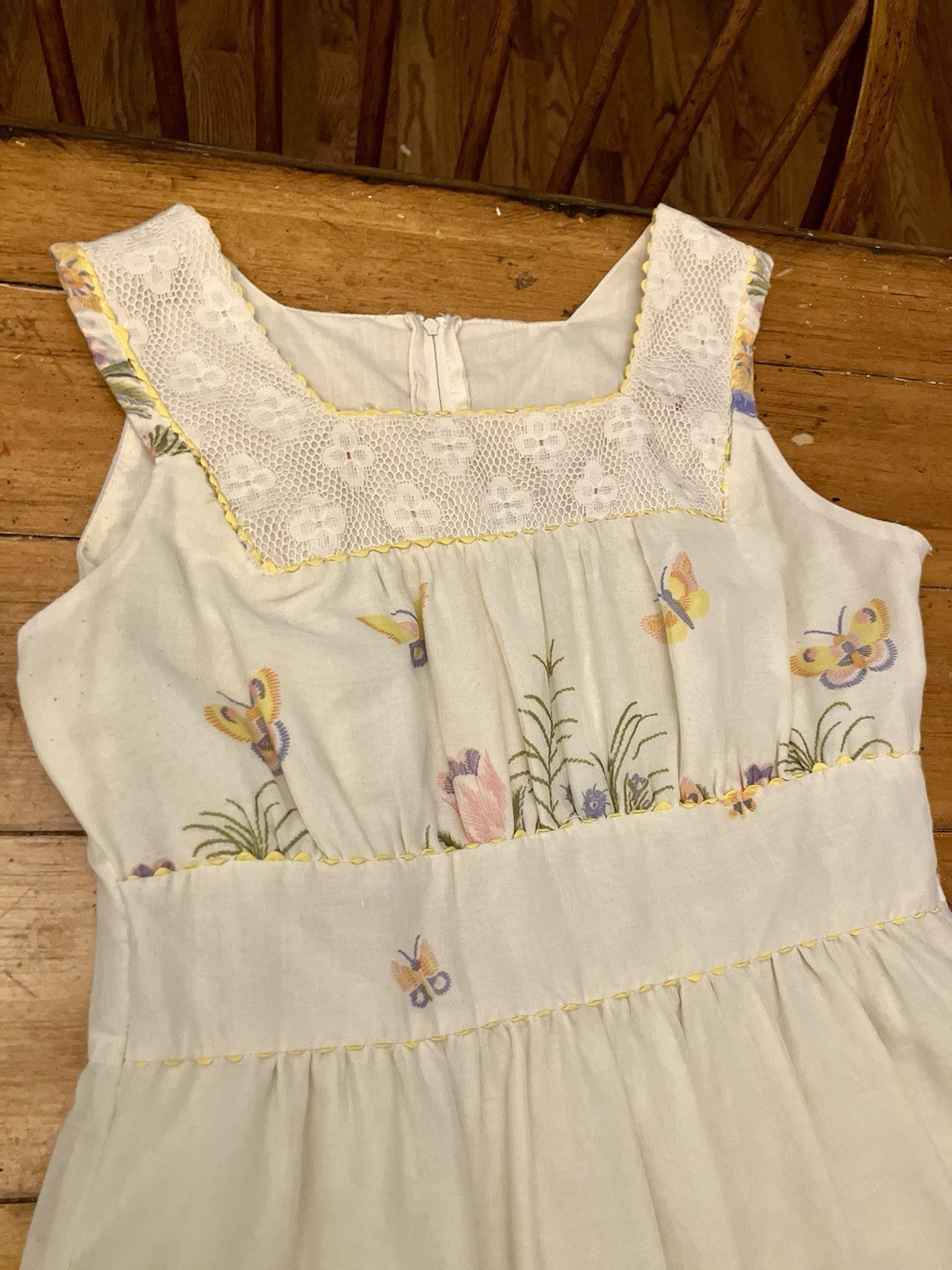 PBJ By Jerell 60&rsquo;s 70&rsquo;s Retro Boho Hippie Dress Butterfly Floral XS/S