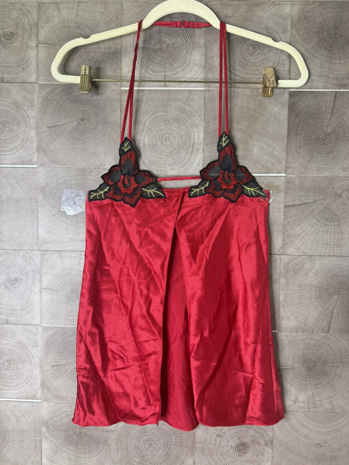 Vintage Y2K Victoria’s Secret babydoll sheer halter lace lingerie top