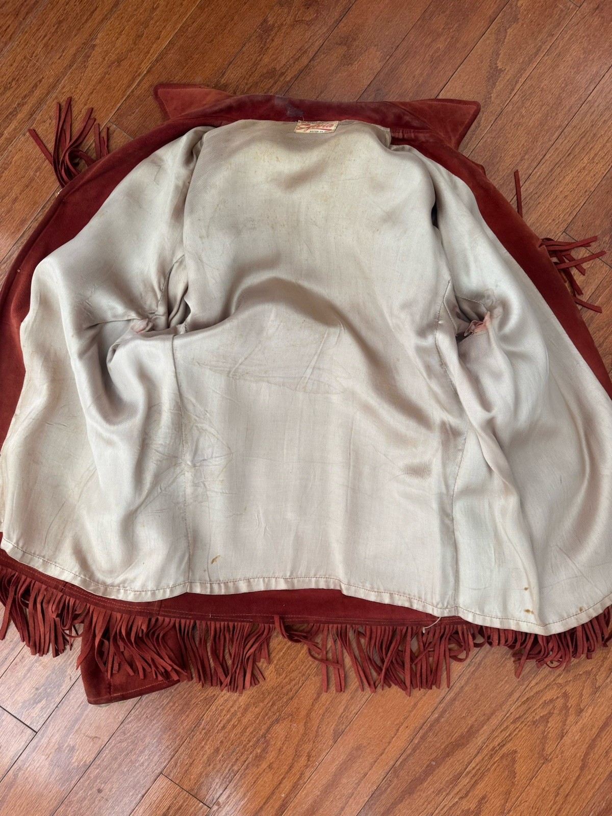 Vintage 1960s Sylvia Mexico Suede Fringe Jacket Boho Western