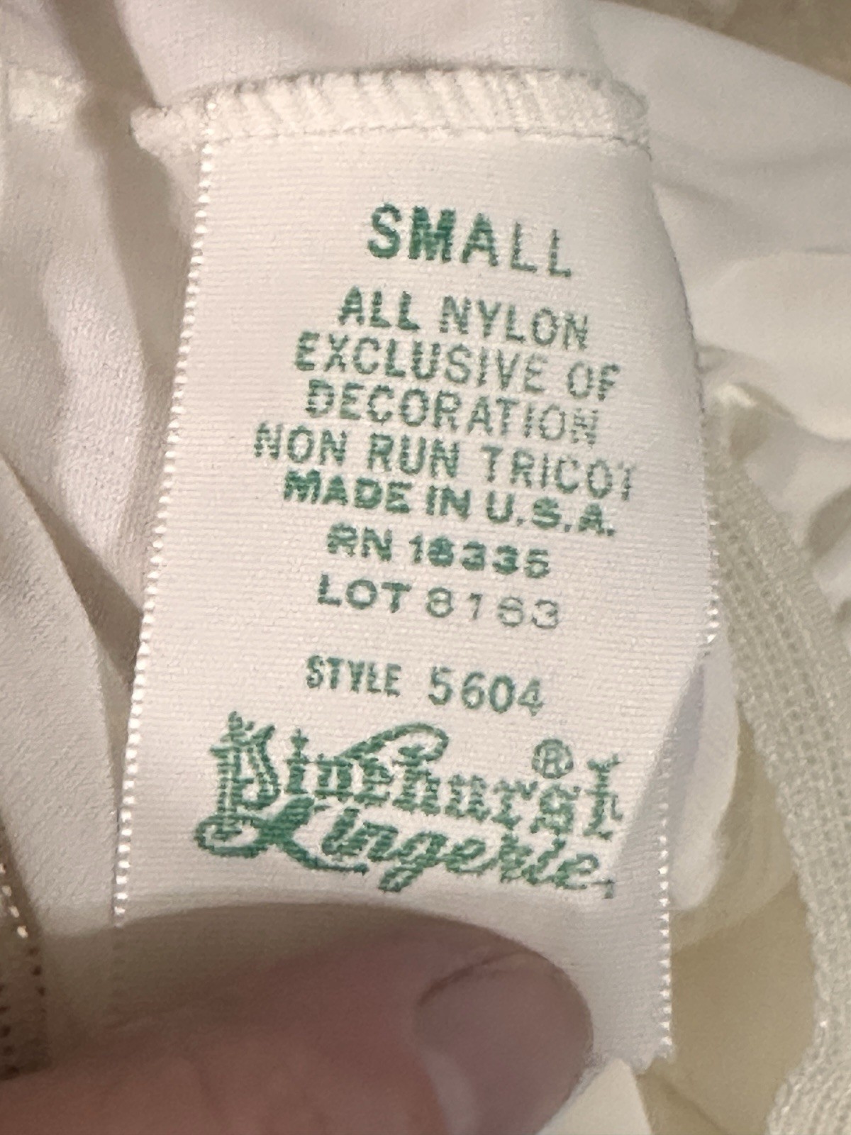 Vintage Pinehurst Half Slip Nylon With Lace Made In USA Size Small Lingerie