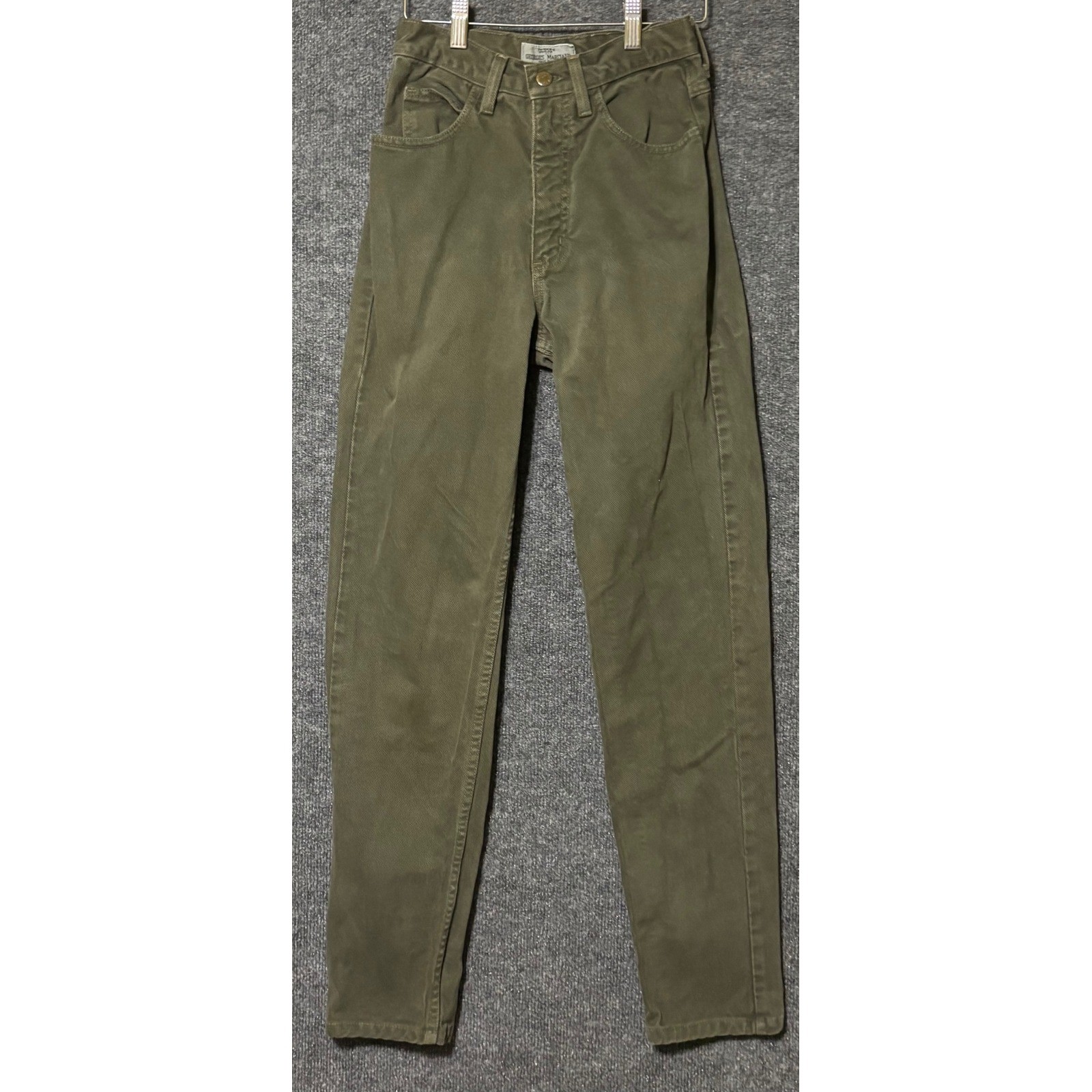 Guess Womens 27 Jeans Olive Green Vintage 90s Georges Marciano High Rise Tapered