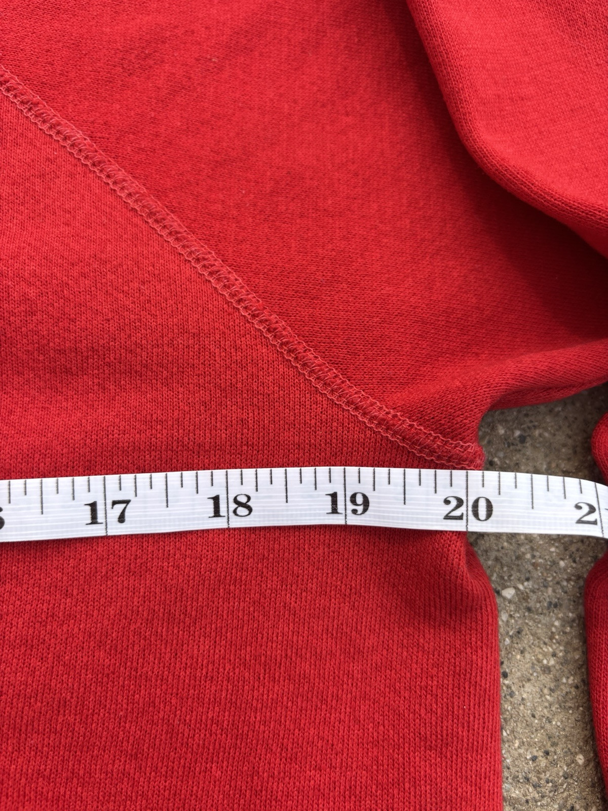 Vintage Red 80s Raglan Sweatshirt Crewneck Size Medium Made In The U.S.A