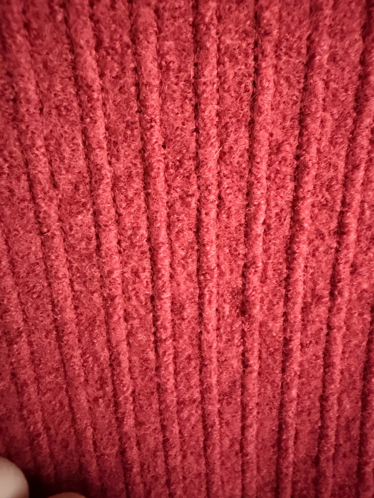 Lands End Wool Jacket Womens 14 Austria Boiled Wool Red Snap Cardigan