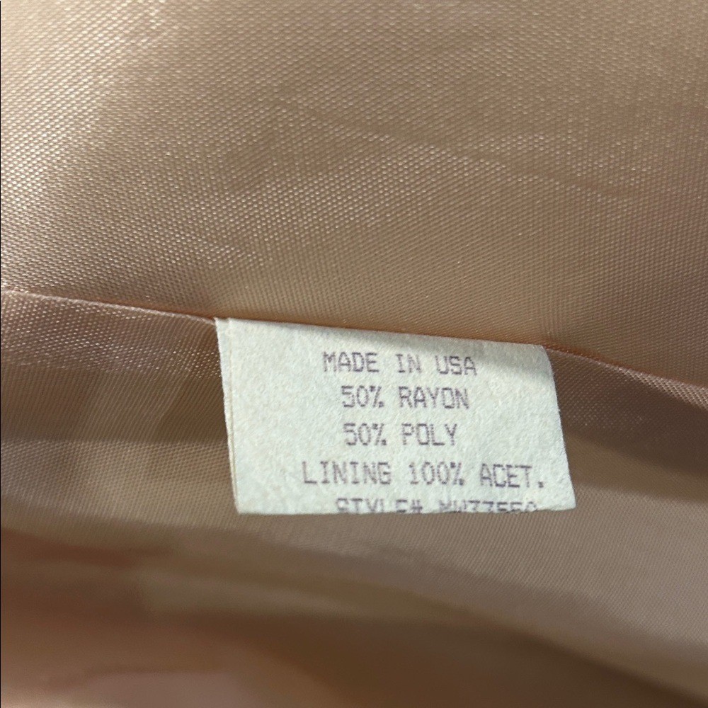 Vintage MW Elegant Light Peach Blazer with Button Detailing Size 10P