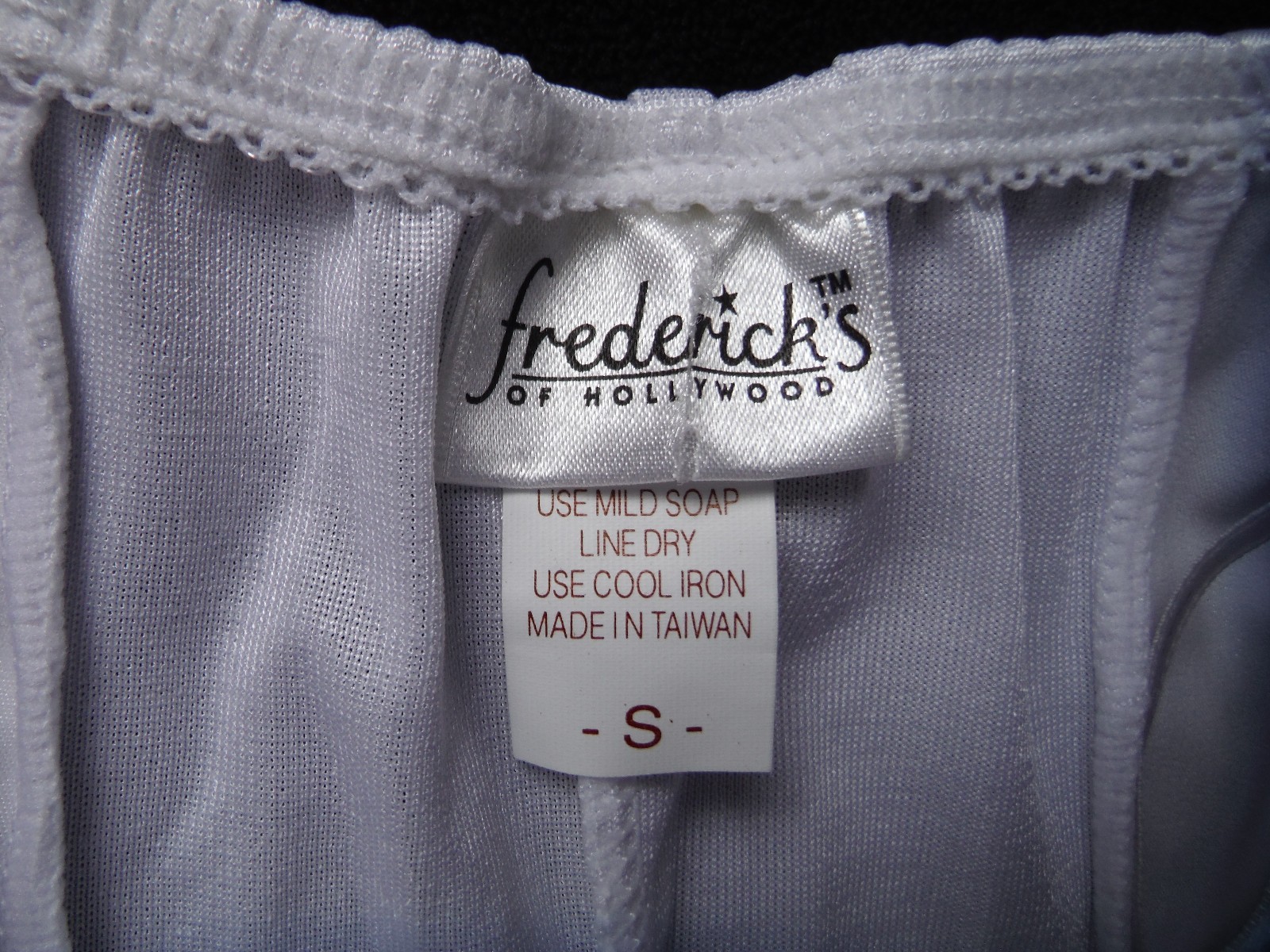 VTG Fredericks of Hollywood 90&rsquo;s New Sexy!! White Lingerie Dress Tie Up Bodice S