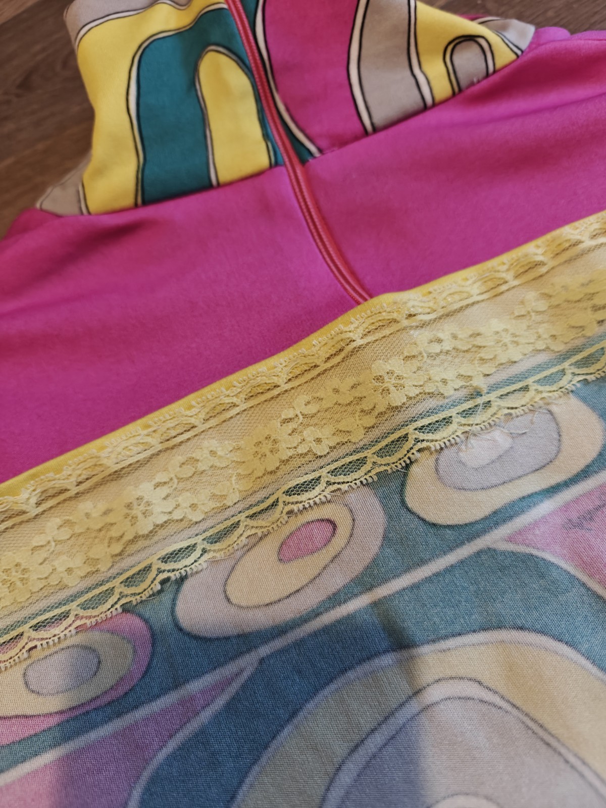 Vintage Artemis Maxi Dress Psychedelic Abstract Print 70s Long Sleeve Boho VTG