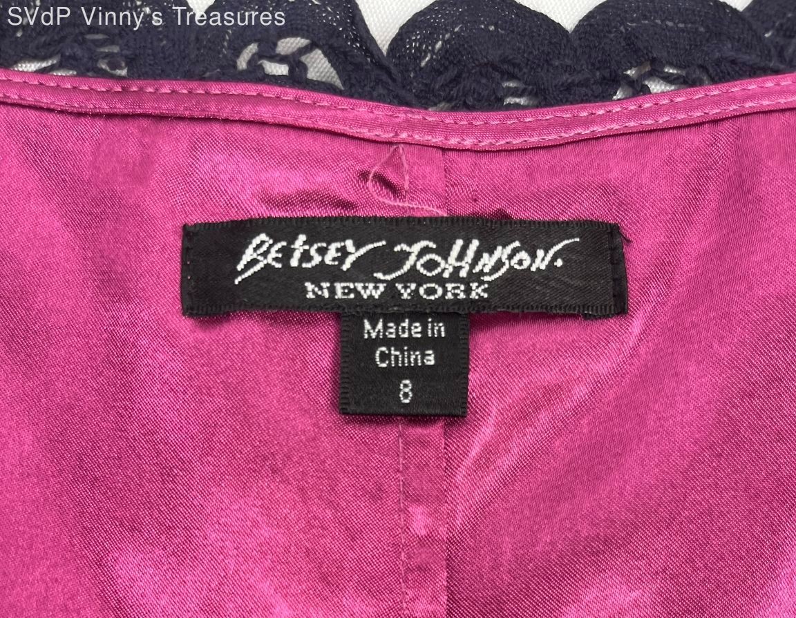 Vintage Betsey Johnson Battenburg Lace Dress Women&rsquo;s 8 (See Description)