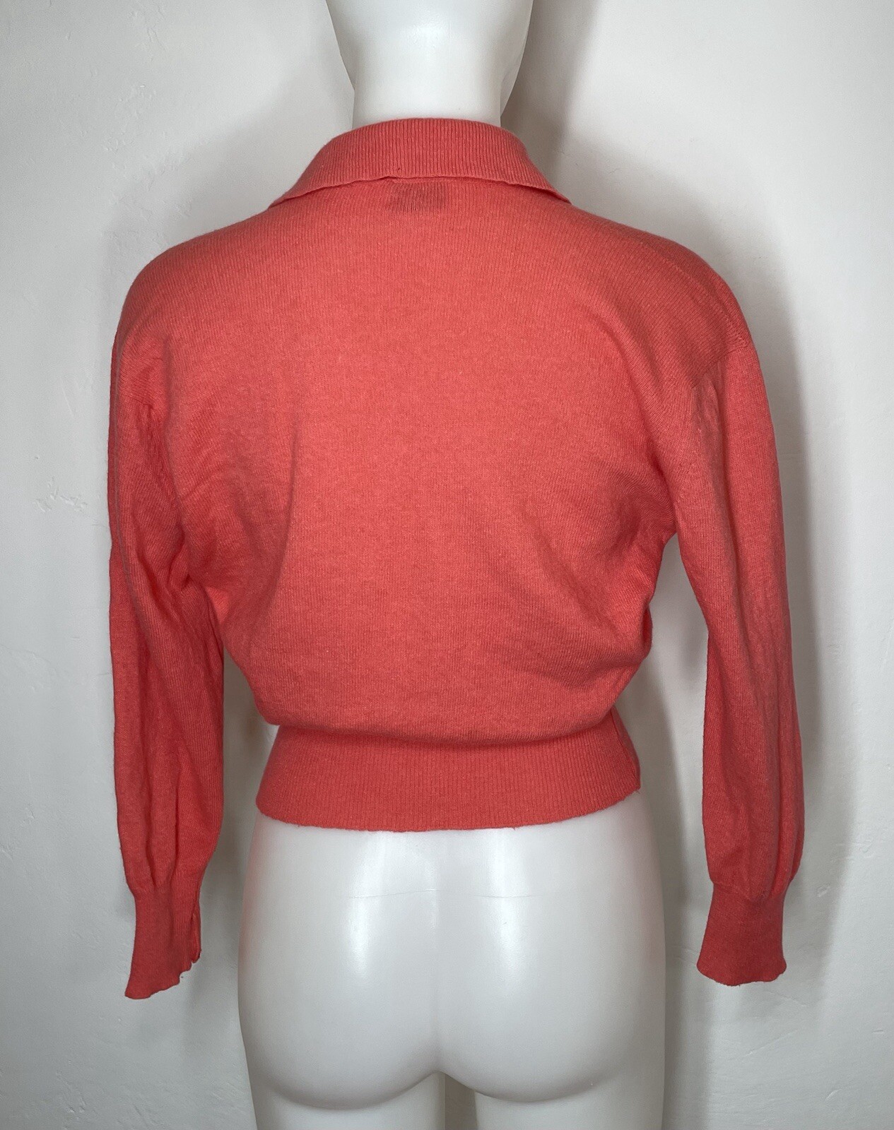 VTG 60s Bobbie Brooks Full Fashioned Kastle 20% Angora Rabbit Hair (HOLES